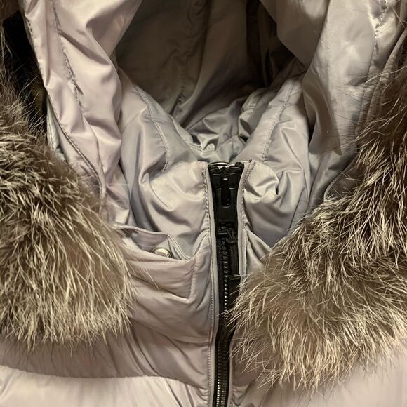 ❤️SOLD❤️Soia & Kyo Alenne Jacket With Fur Trim in Ash - Picture 10 of 13